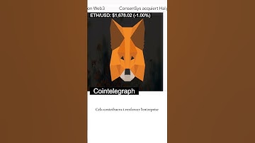 [Ethereum]ConsenSys acquiert Hal pour affiner le service de notification Web3 #shorts