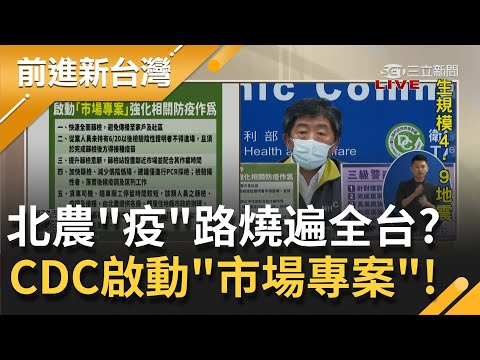 全國三級警戒延至7/12! 北農群聚持續擴大...CDC啟動"市場專案"強化防疫 柯文哲不做疫調打算全靠"打疫苗"處理?｜許貴雅主持｜【前進新台灣 PA