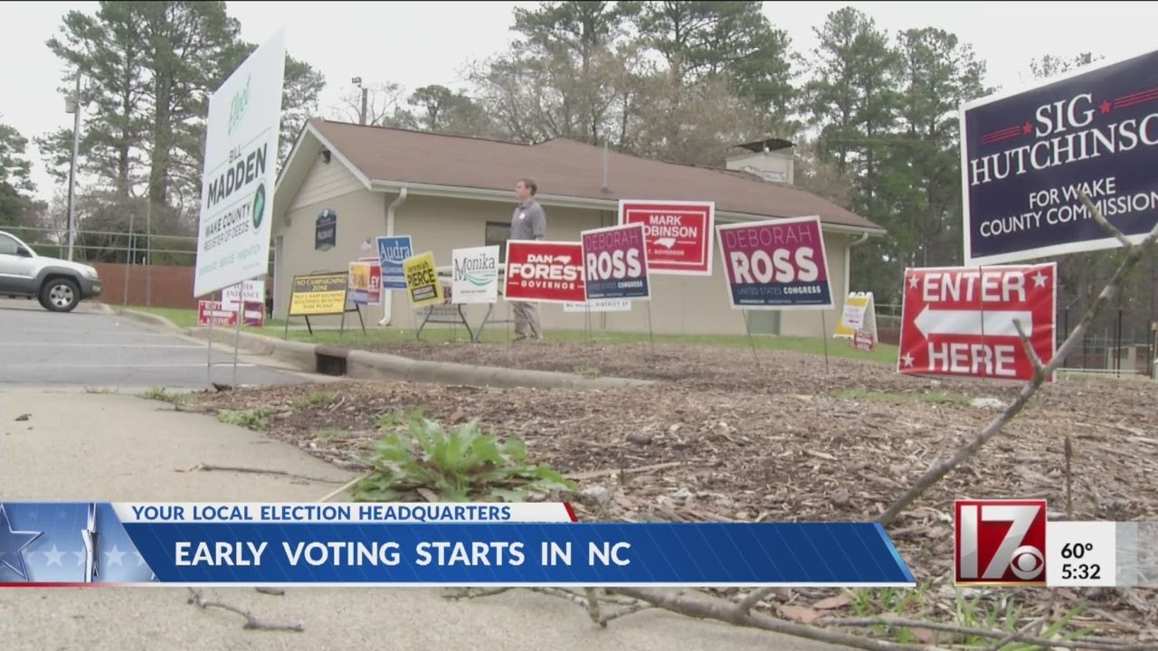 Early voting underway in North Carolina YouTube