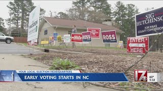 Early voting underway in North Carolina