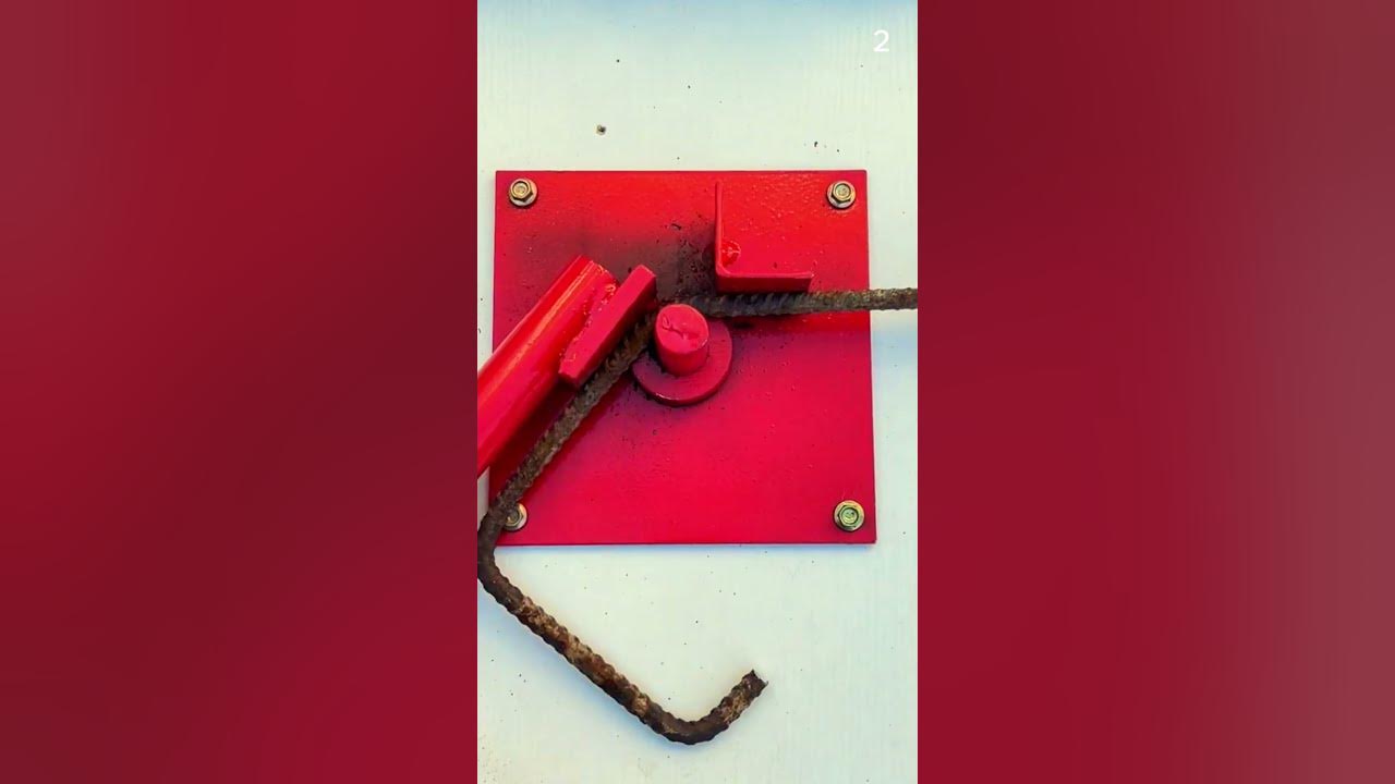 Alat pertukangan sederhana yang unik untuk membengkokkan besi dengan sangat mudah #shorts Alat pertukangan sederhana yang unik untuk membengkokkan besi dengan sangat mudah #shorts