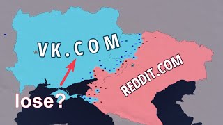 VK vs Reddit  -  hoi4 timelapse battle map