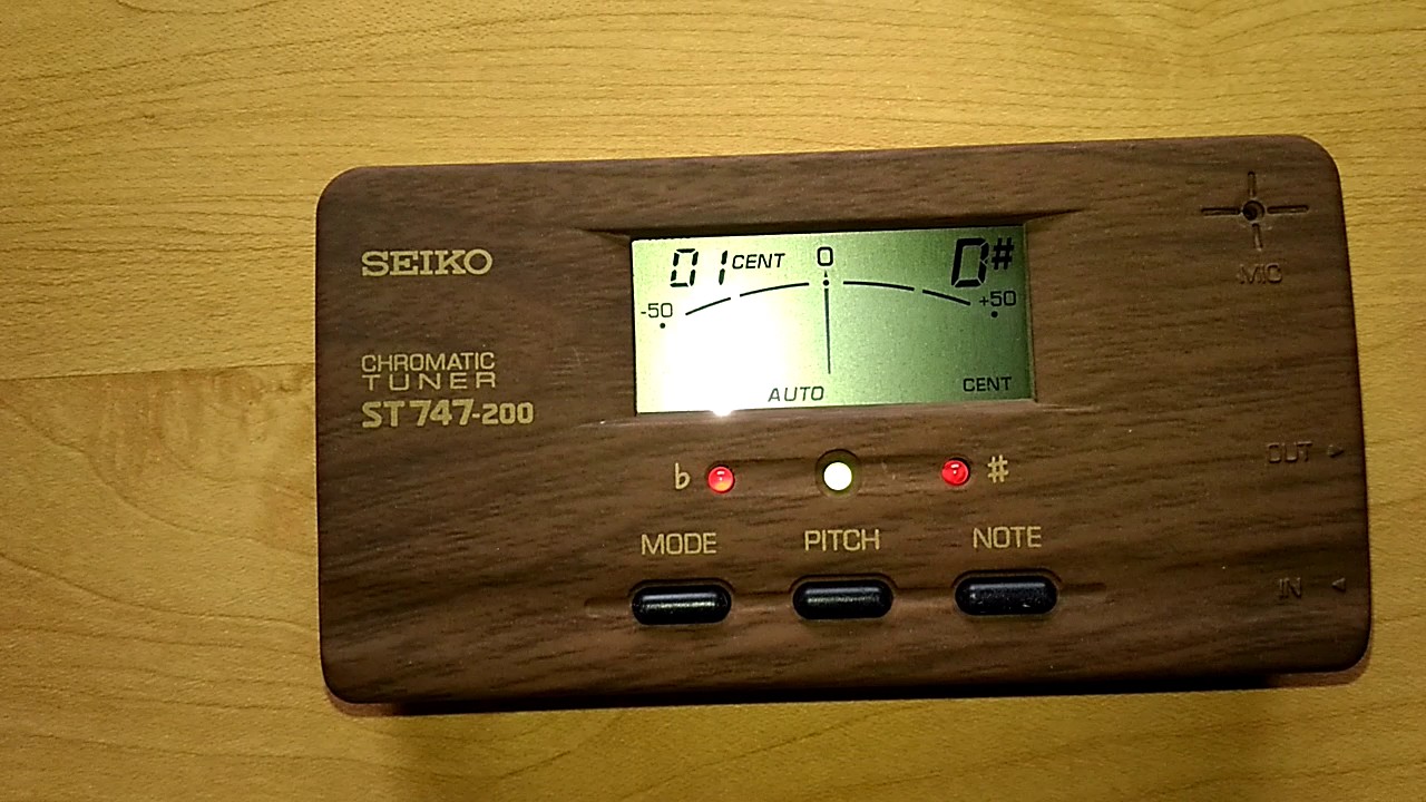 SEIKO CHROMATIC TUNER ST747200 YouTube