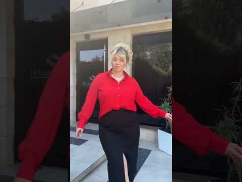 Оригінальна шовкова блуза батал, видео 1