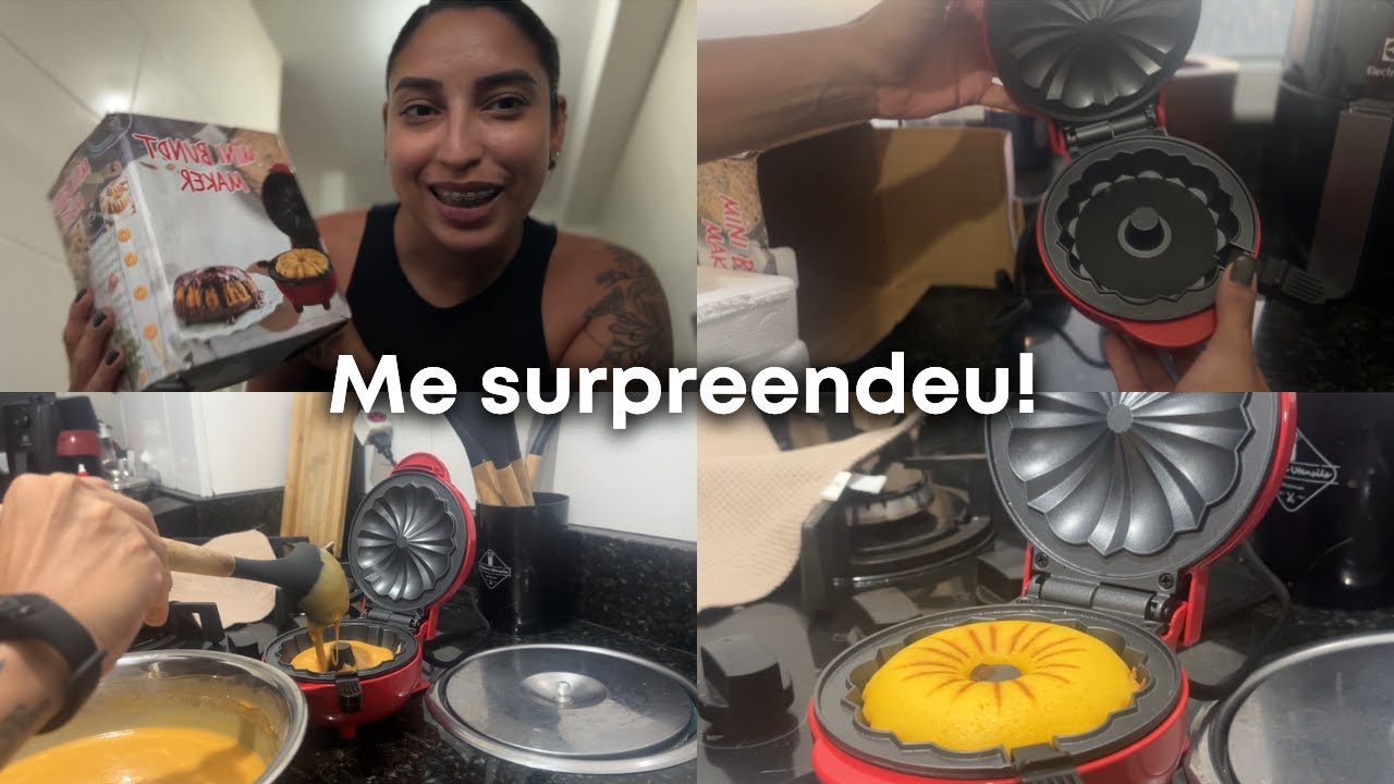 Testando a Mini máquina de fazer bolo da Shopee, valeu a pena?