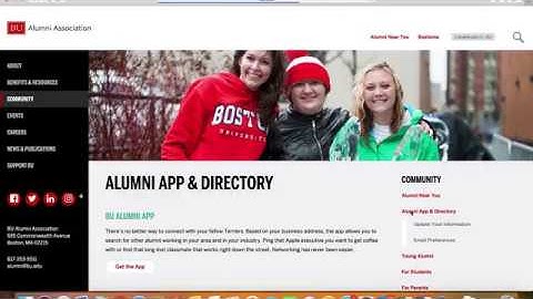 BU Alumni - Login Guide
