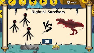 INSANE NEW ARMY RED KAI RIDER VS BOSS T-REX VAMP - MOD STICK WAR LEGACY screenshot 4