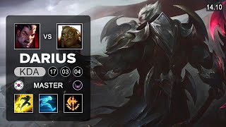 Darius vs Illaoi Top - KR Master - Patch 14.10 Season 14