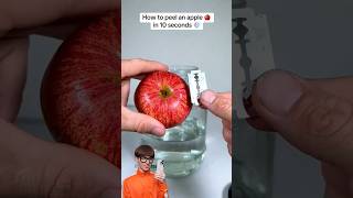 Peel an Apple in Just 10 Seconds with This Genius Trick #ApplePeelHack #10SecondTrick #bingefest