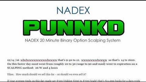 How to Have Breakthrough Success in Trading and PUNNKD NADEX Scalping System