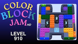 Color Block Jam Level 910 Solution Walkthrough