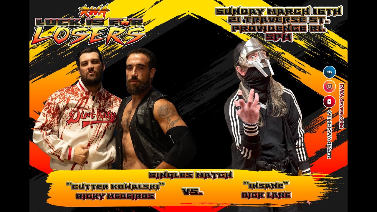 RWA Luck is for Losers -  Ricky Medeiros vs "Insane" Dick Lane