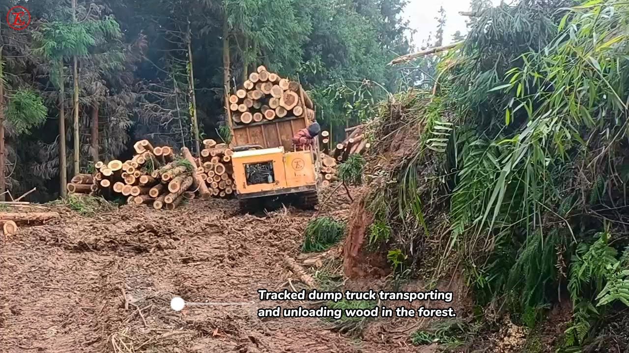 Operation of crawler dumper in complex terrain