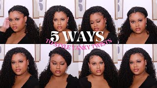 WAYS TO STYLE YANKY TWISTS | CROTCHET BRAIDS PLUS