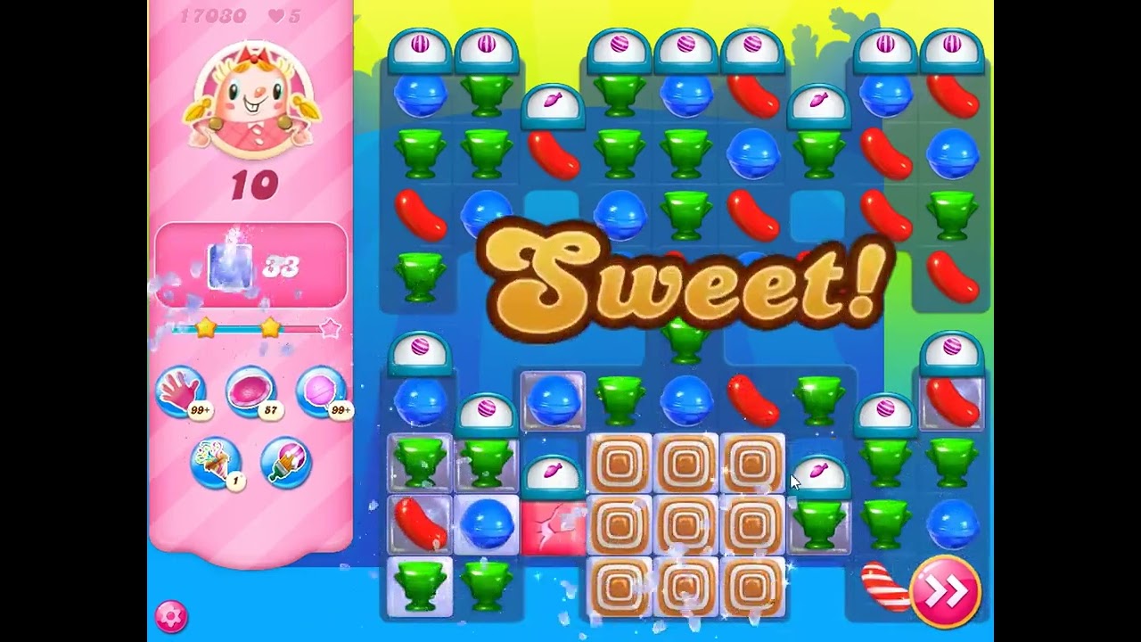Candy Crush Saga Level 17030 - NO BOOSTERS | SKILLGAMING ✔️