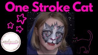 One Stroke Cat Face Painting ~ Arielpaints