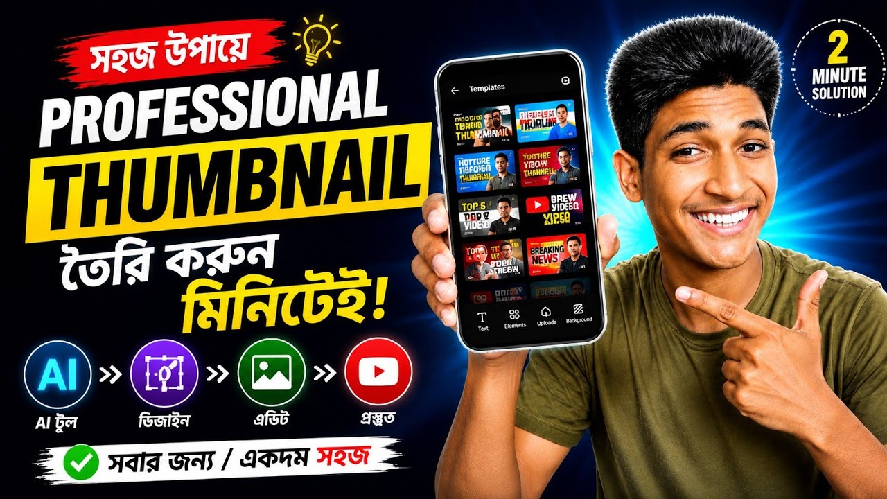 How To Create Professional AI Thumbnail | AI দিয়ে Professional Thumbnail তৈরি করার নিয়ম
