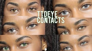 Best Colored Contacts For Dark Eyes| TTDEYE TRY-ON |