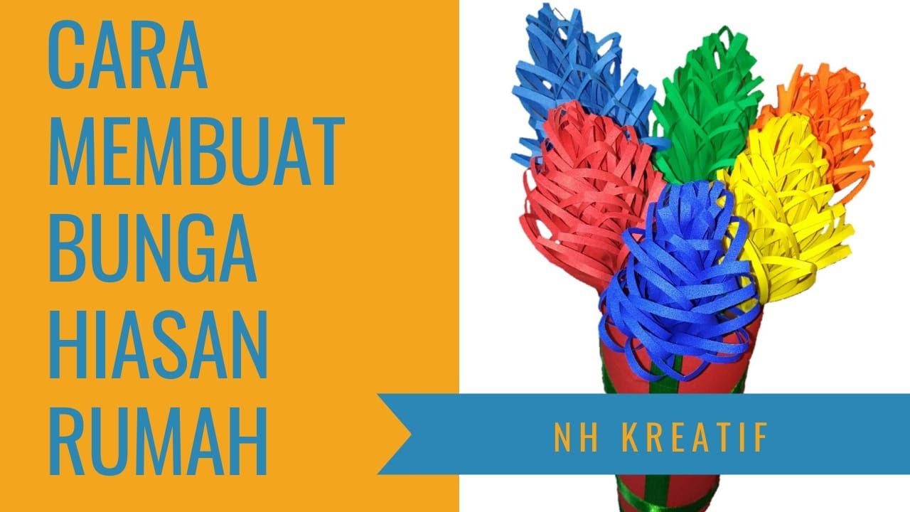 Cara membuat bunga hiasan  rumah menggunakan  kertas  origami 