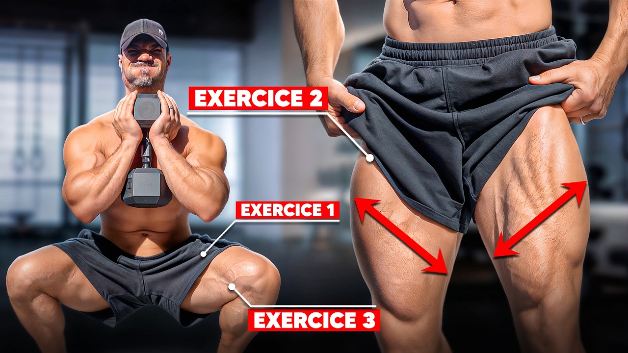 La SEULE séance jambes aux haltères dont tu as besoin (3 exercices, cuisses énormes)