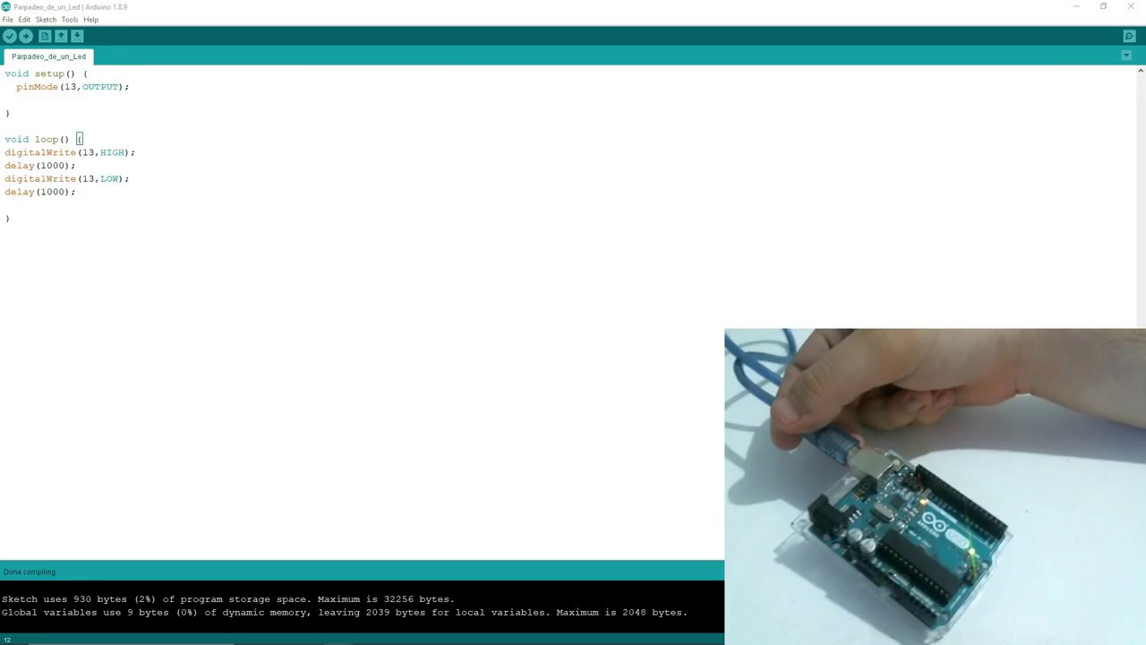 Arduino desde CERO - Capitulo 2 - Primer Programa, parpadeo de un LED.