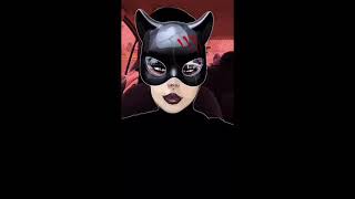 #SHORT Lucretia My Reflection Goth Catwoman Glitch Art Goth glam Comic TechNoirCandy GlitchOvision