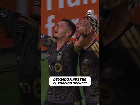 Former Galaxy player Mark Delgado finds the opening goal for LAFC 👏