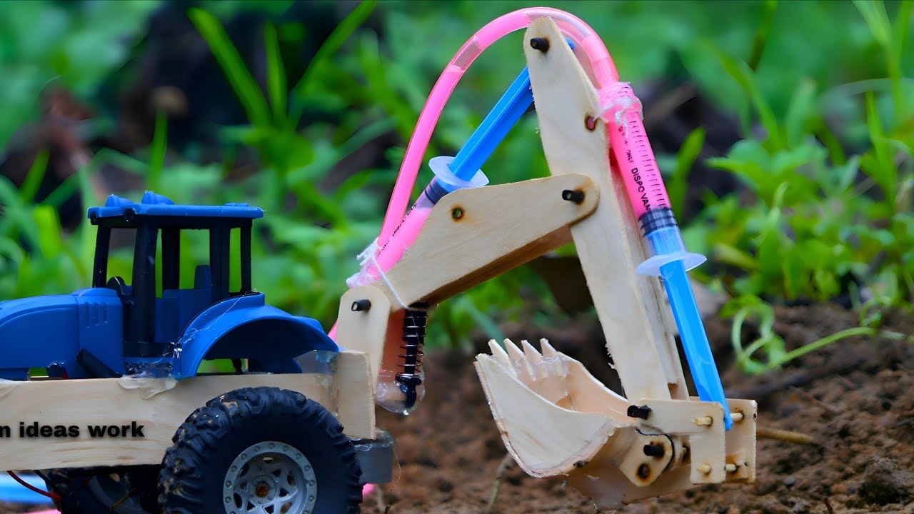 How To Make Hydraulic Powered Jcb Arm Fome ice crem stick Homemade | DIY