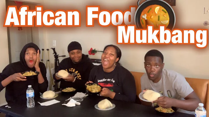 FUFU & EGUSI SOUP MUKBANG! TRYING FOR THE FIRST TIME!!! | Anyia & De’Quann