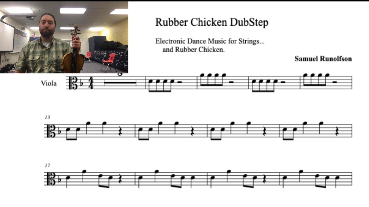 Rubber Chicken Dubstep Viola Play along YouTube