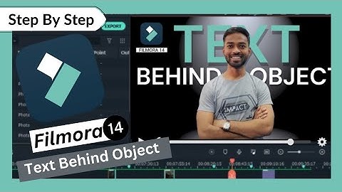 How to add Text behind Object effect in Filmora 14 🎬 | Add TEXT behind moving object in Filmora