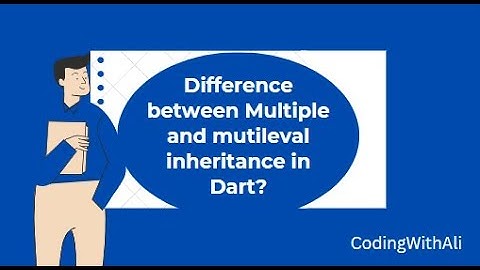 Difference between Multiple  and multilevel inheritance in Dart for beginners in Urdu 2023 Part 22