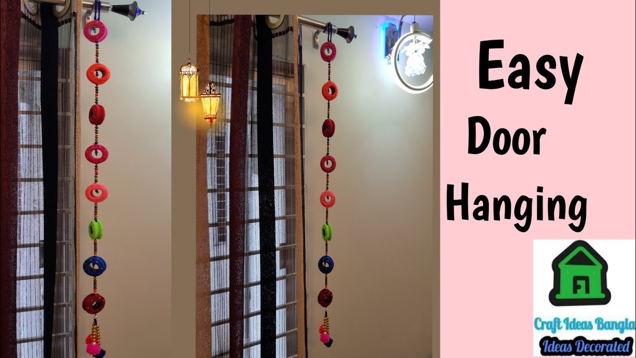 DIY Door Hanging Ideas!!Diy simple home decor wall door decoration