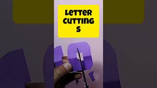 letter cutting S #lettercutting