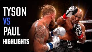 Майк Тайсон vs Джейк Пол лучшие моменты | ЛЕГЕНДА ПРОТИВ ХАЙПА 🥊