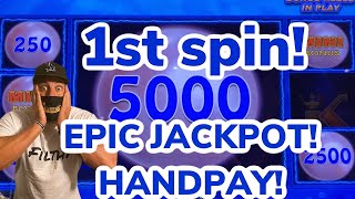 1ST SPIN HANDPAY! MAGIC PEARL!