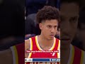 Makes it look easy 🧊 #nba #hawks #traeyoung #jalenjohnson