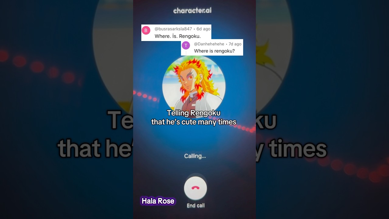 HE’S SO CUTE #fyp #fy #kny #demonslayer #kimetsunoyaiba #rengoku #hashira #cai #characterai #shorts