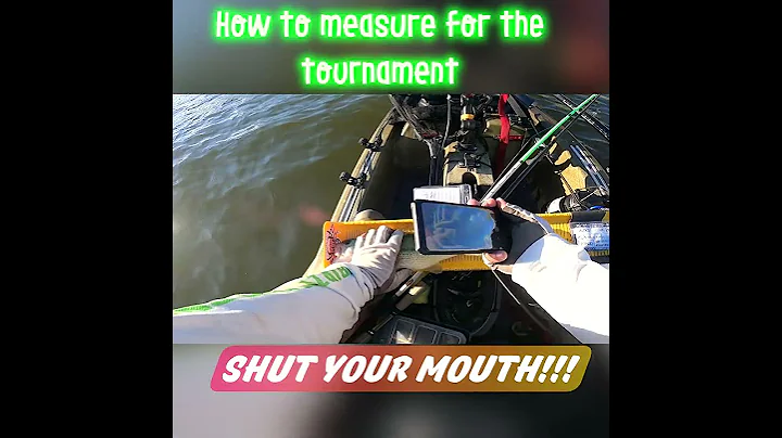 "SHUT" your Mouth:  How to measure for Kayak Bass Tournament #shorts #fishing #bass #kayakfishing