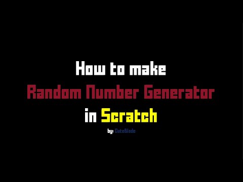 How to make "Random Number Generator" in Scratch | Scratch Tutorials - EP. 1