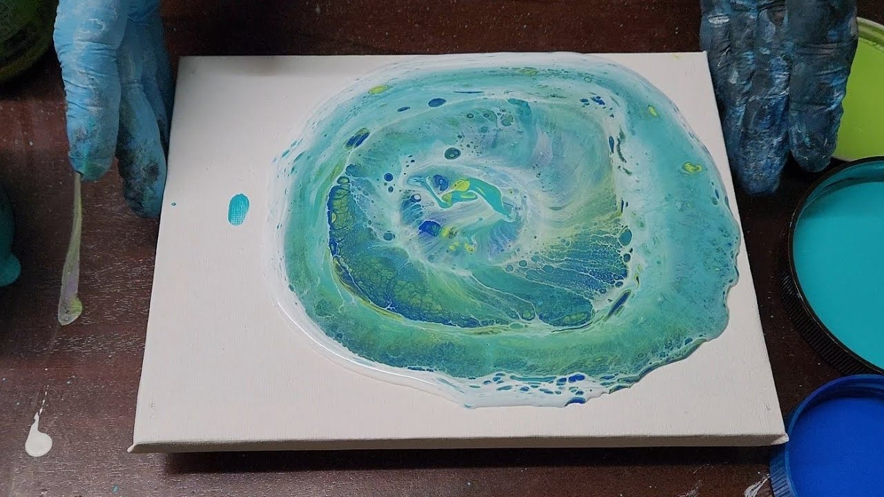 Acrylic Pour Open Cup for The Very First Time YouTube