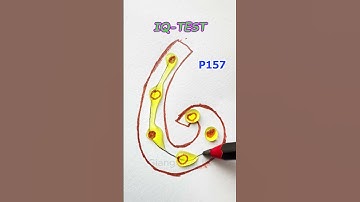 Nối các giọt nước để hoàn thiện số 6 #iqtest #drawing #colors #art #shorts #games #line