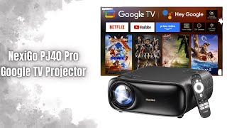 NexiGo PJ40 Pro Review | 800 ANSI Lumens Google TV Smart Projector!