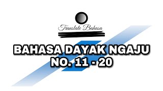 Bahasa Dayak Ngaju No. 11 - 20