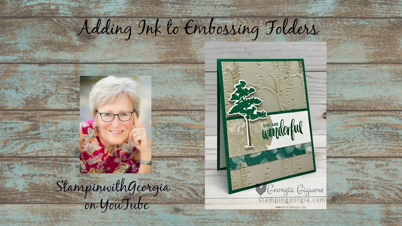 Adding Ink to Embossing Folders - YouTube