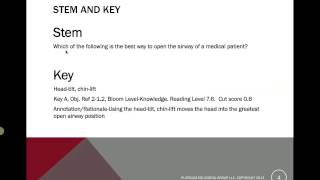 Chapter 3 An item and its parts item writing