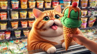 #cat icecream cat icecream lover #shorts #funny video #kittan #catfun #cats by BiliCats 896 views 1 month ago 41 seconds