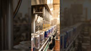 Automated Red Bull Production Line 🚀 #shorts #foryou #ytshorts #trending #redbull #ai