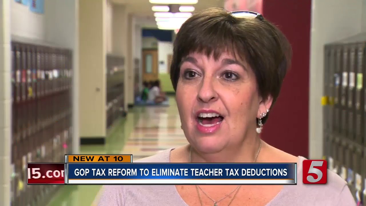 GOP Tax Bill To Eliminate Teacher Deductions On School Supplies YouTube