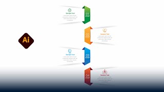 How to Create a Stunning 4 Step Infographic in Adobe Illustrator  Step by Step Design Tutorial